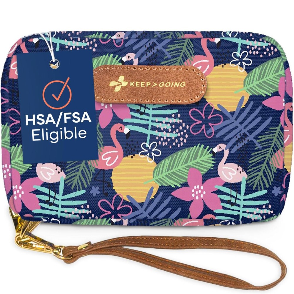 KeepGoing Travel First Aid Kit for Kids - 130 Pc. for Car, Home, Purse, Diaper Bag & Backpack with Latex-Free Bandages - Mini First Aid Kit Travel Size TSA-Approved