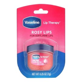 Vaseline Lip Therapy Rosy Lips 6-Pack - Moisturizing Lip Balm for Very Dry Lips in Mini Jars, 0.25 Oz Ea