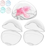 Smlpuame Pacifier Case,3 Pack BPA Free Pacifier Holder Case,Transparent Container Box for Baby BinkyNot Included),Essential Pacifier Accessories,Alway Keep Paci Clean,Easy to Clean(Transparent)