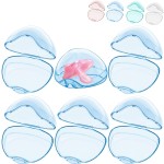 Smlpuame Pacifier Case,6 Pack BPA Free Pacifier Holder Case,Transparent Container Box for Baby BinkyNot Included),Essential Pacifier Accessories,Alway Keep Paci Clean,Easy to Clean(Blue)