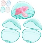 Smlpuame Pacifier Case,3 Pack BPA Free Pacifier Holder Case,Transparent Container Box for Baby BinkyNot Included),Essential Pacifier Accessories,Alway Keep Paci Clean,Easy to Clean(Green)