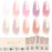 SHOYUM Jelly Pink Gel Nail Polish Set of 10 Colors Including Pink Purple Milky White Nude Gel Polish Kit UV LED Soak Off Nail Polish Home DIY Manicure Nail Salon Varnish