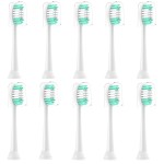 AquaSonic Replacement Toothbrush Heads 10 Pack Everystep Compatible with Black Series Pro, Duo Series Pro, White