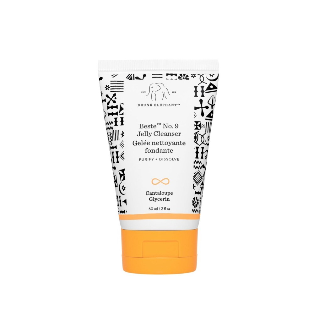 Drunk Elephant Beste No. 9 Jelly Cleanser - 60 ml/2 fl oz - Travel-Size Gel Face Wash - Clean Clinical Skincare - Cruelty-Free - Dermatologist-Tested - Free of Essential Oils, Silicones, and Fragrance
