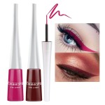 evpct 2Pcs Rose Dark Brown Red Liquid Eyeliner Colorful Set Waterproof Colored Eye Liners for Women Stamps Shapes for Eyes delineadores de colores para ojos delineador de ojos contra el agua 08&17