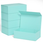 Gift Boxe 12 x 6 x 4 with Magnetic Closure Lid Gift Boxes for Presents,Bridesmaid Gifts Box,Cute Box,Birthday Gift box,Luxury for Gift Packaging, Magnetic Gift Box for Wrapping Gifts (Light Blue/5PCS)