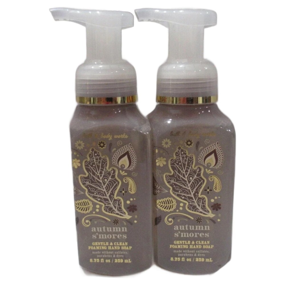 Bath & Body Works and Autumn S\'Mores Gentle Foaming Hand Soap 8.75 Ounce 2-Pack (Autumn S\'Mores)