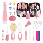 Baby Healthcare and Grooming Kit for Newborn Kids, 31PCS Upgraded Safety Baby Care Kit, Newborn Nursery Health Care Set, Baby Care Products (Pink31PCS)