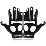 SPOMAT Youth Football Gloves Kids Silicone Grip Receiver Gloves with Super Stick Ability for Best Game Experience, Footprint XL