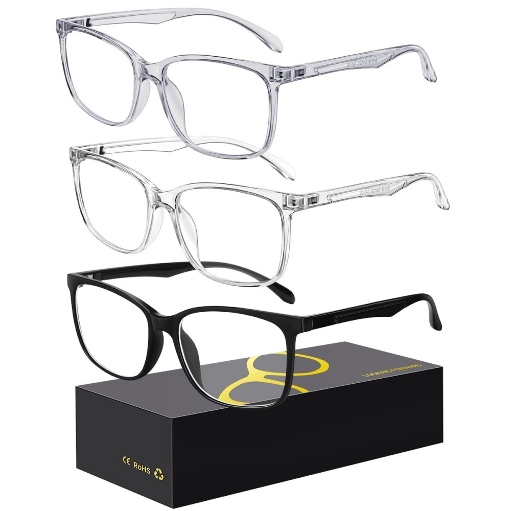 hunsquer Blue Light Glasses for Women Blue Light Blocking Glasses Men Computer Gaming Blue Screen Glasses Mens Blue Light Blocker Glasses