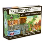Prehistoric Dino Bandages - The Amazing First Aid Dinosaurs That Hug! T-Rex, Triceratops, Sabretooth Tiger and Prehistoric Shark Dinosaur - Fun Adhesive Cartoon Bandages. 100 Ct Box