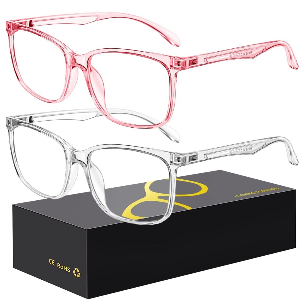 hunsquer Blue Light Glasses for Women Blue Light Blocking Glasses Men Computer Gaming Blue Screen Glasses Mens Blue Light Blocker Glasses