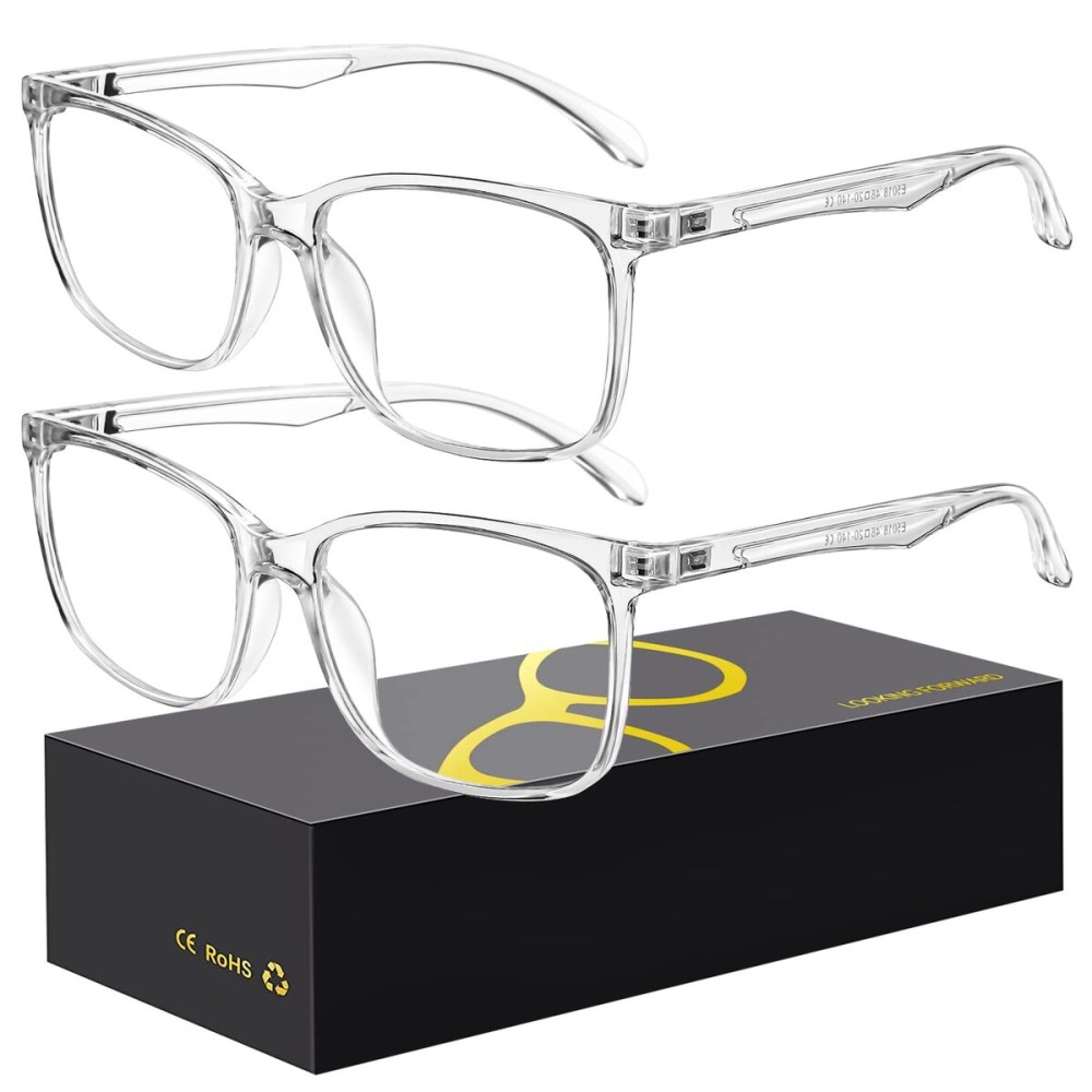 hunsquer Blue Light Glasses for Women Blue Light Blocking Glasses Men Computer Gaming Blue Screen Glasses Mens Blue Light Blocker Glasses