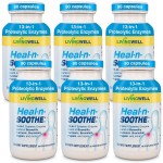 HEAL-N-SOOTHE Joint Supplement - Proteolytic Enzymes Formula with Bromelain, Papain, Boswellia, Turmeric & Ginger - Joint Mobility, Muscle Flexibility, Healthy Circulation Wellness - 90 Count (6 Pack)