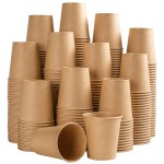 Lamosi 5 oz Paper Cups Disposable - 300 Count, Kraft Paper Cups for Bathroom Mouthwash, 5 ounce Espresso Coffee Cups for Home, Kitchen, Office