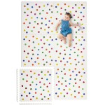 Yay Mats Stylish Extra Large Baby Play Mat. Soft, Thick, Non-Toxic Foam Covers 6 ft x 4 ft. Expandable Tiles with Edges Infants and Kids Playmat Tummy Time Mat (Cassia Polka Dot)