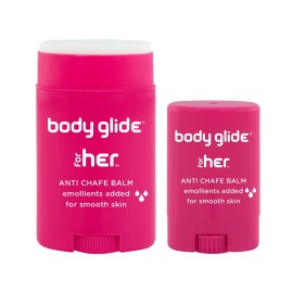 BodyGlide For Her Anti Chafe Balm, 1.5oz & 0.35oz Bundle (USA Sale Only)