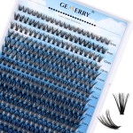 Individual Lashes GEMERRY 280pcs Large Tray 0.07mm Lash Clusters 40D 8-16 MIX D Curl Cluster Lashes Soft &Natural Individual Lashes Cluster Reusable DIY Eyelash Extensions