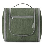 Narwey Hanging Toiletry Bag for Women Travel Makeup Bag Organizer Toiletries Bag Men for Cosmetics Essentials Accessories (Large, Army Green)