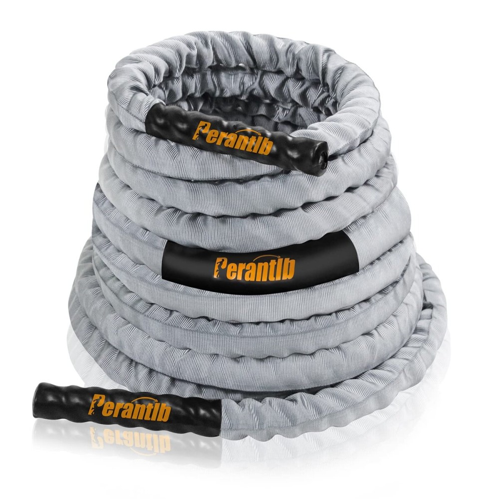 Perantlb Battle Rope for Fitness, 1.25-inch 30ft Training Rope is Suitable for Fitness Beginners, Women and Teenagers,Exercise Ropes Training Ropes for Home Gym(without Anchor kit)
