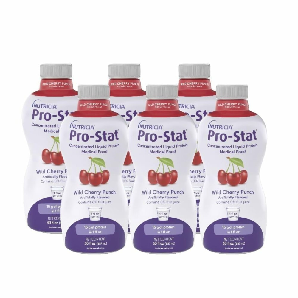 Pro-Stat Concentrated Liquid Protein Medical Food - Wild Cherry Punch, 30 Fl Oz Bottle (Case of 6)
