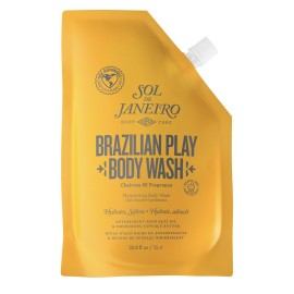Sol de Janeiro 4 Play Moisturizing Shower Cream Gel Body Wash Refill Pouch 1 L/33.8 fl oz.