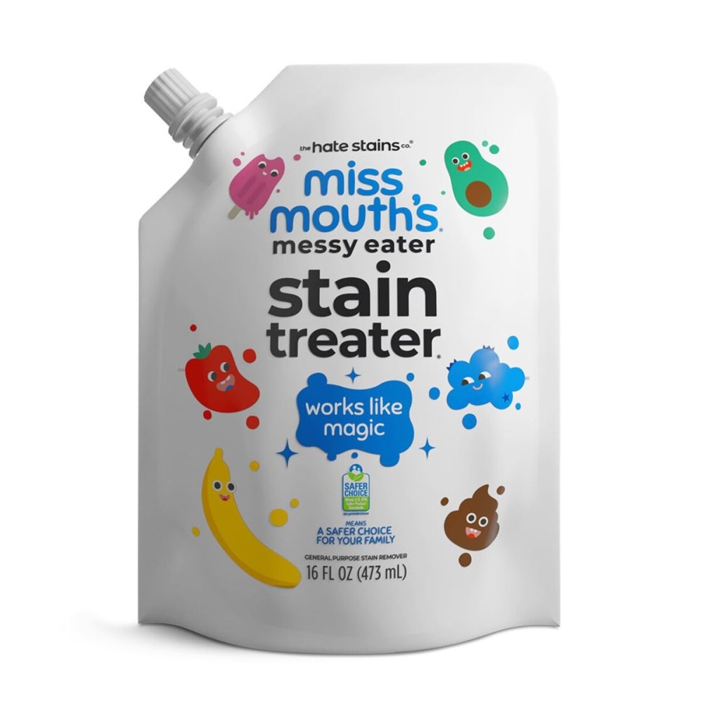 Miss Mouth\'s Messy Eater Stain Treater - 16oz Refill - Newborn & Baby Essentials - No Dry Cleaning Food, Grease, Coffee Off Laundry, Underwear, Fabric