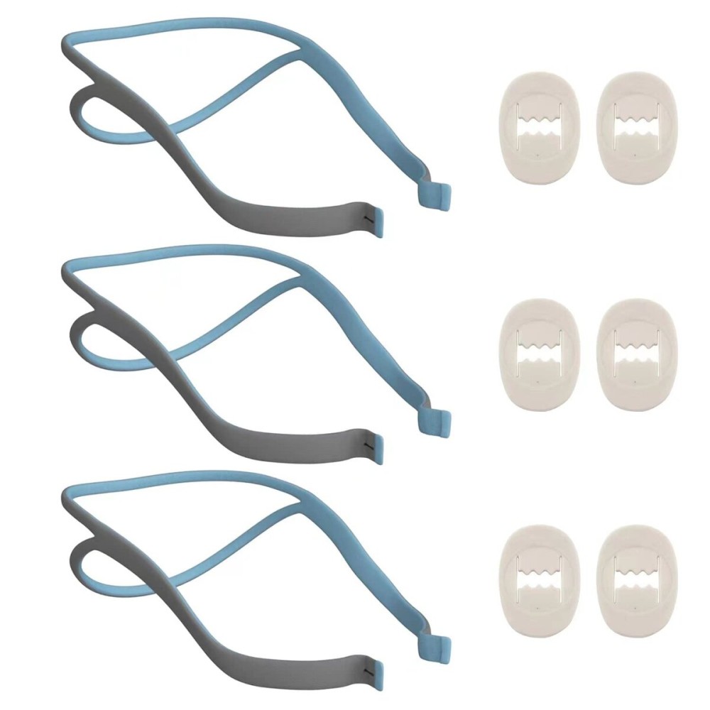 Resmed Airfit P10 Headgear Strap, Replacement CPAP Headgear Compatible with Resmed Airfit P10, 3-Pack (Without Mask)