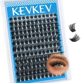 Lash Clusters 144 Pcs Cluster Lashes Eyelash Clusters DIY Cluster Eyelash Extensions Individual Lashes Thin Band & Soft(Morning,D-8-18mix)