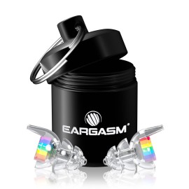 Eargasm Smaller Ears Earplugs - Rainbow High Fidelity Filtered Noise Reducing Reusable Ear-Plugs for Kids, Women, Men - Hearing Protection for Live Concerts, Motorcycles, Festivals, Sporting Events