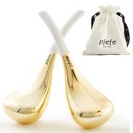 pfefe Cryo Sticks for Face, Ice Globes Cryo Globes for Facials, Esthetician Supplies Gifts, Unbreakable Stainless Steel Ice Roller Cooling Spa Balls with Storage Case