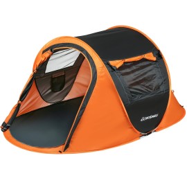 EchoSmile Instant Pop Up Camping Tent, 2/4/6 Person, Easy Setup Tent, Water Resistant Dome, Portable with Carry Bag