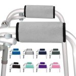 supregear Walker Grips (2 Pack), Soft Padded Hand Covers, Non-Slip Comfortable Cushion Padding for Folding Walker Handle, Moisture Wicking Mobility Accessory