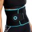 ActiveGear Waist Trainer for Women & Men - Sweat Band Waist Trimmer Belt for a Toned Look - Reinforced Trim and Extra Secure Fastening (Blue Hem, Medium: 8 x 42)