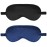 2Pack Silk Sleep Mask,Eye Mask for Sleeping,Elastic Blackout Eye Mask & Blindfold for Full Night\'s Sleep,Travel and Nap(Black+Navy Blue)