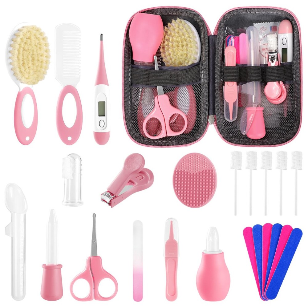 Baby Healthcare and Grooming Kit for Newborn Kids, 24PCS Upgraded Safety Baby Care Kit, Newborn Nursery Health Care Set, Baby Care Products