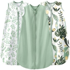 Yoofoss Baby Sleep Sack 18-24 Months Baby Wearable Blanket 100% Organic Cotton 2-Way Zipper TOG 0.5 Toddler Sleeping Sack Lightweight