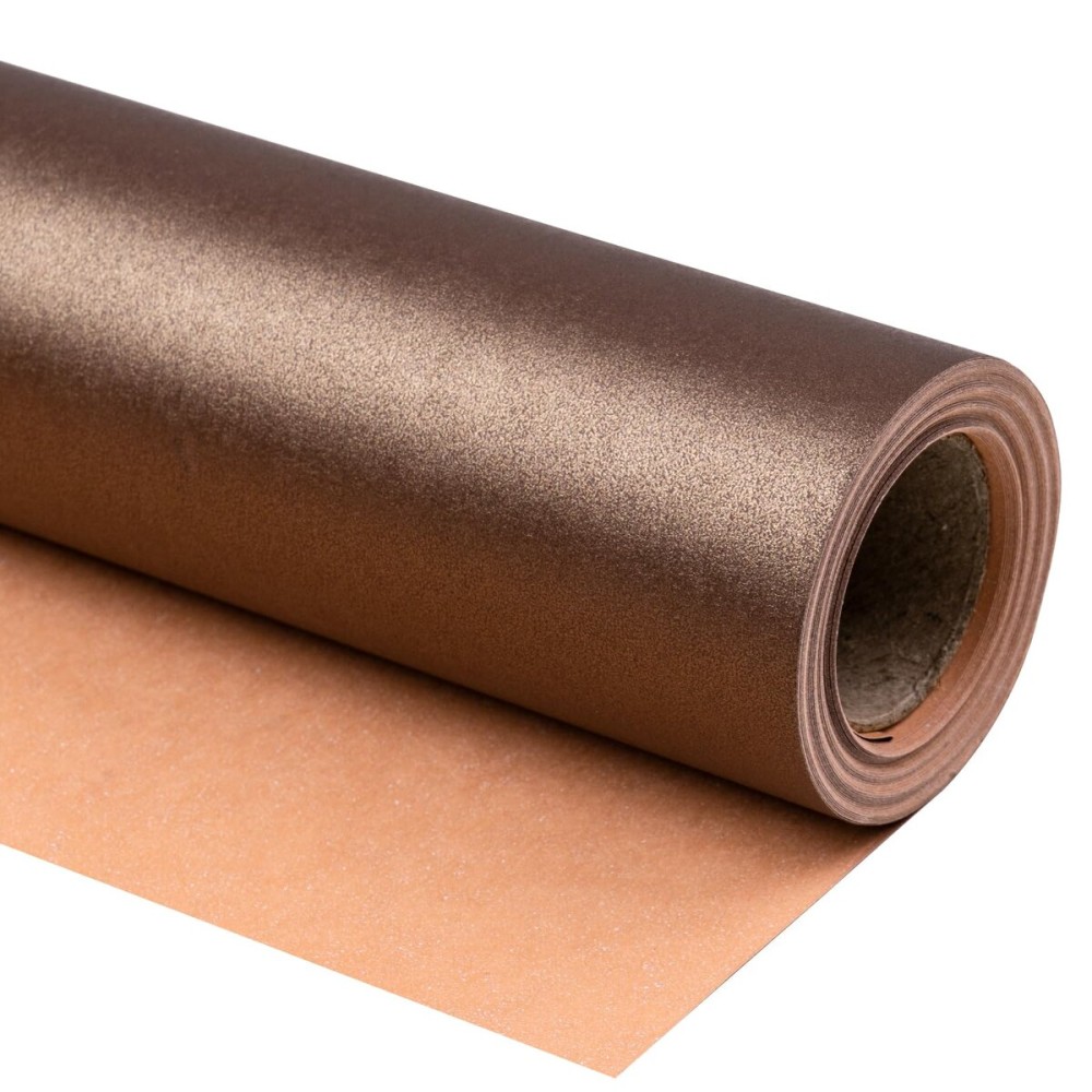 RUSPEPA Chocolate Brown Matte Wrapping Paper - Solid Color Pearly - luster Paper Perfect for Wedding, Birthday, Christmas, Baby Shower -17 Inches X 32.8 Feet