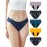 Neione Period Underwear for Women Plus Size, Leakproof Menstrual Panties High Cut Cheeky Bikini Briefs, Soft Stretch Postpartum Comfort 5 Pack Galaxy 3X-Large