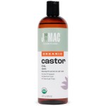 Organic Castor Oil, Cold Pressed (16 oz) BPA Free, Castor hexane free, for face, skin, eyelashes, Certified USDA Organic