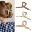 Big Butterfly Hair Accessories - 4.7 Acetate & Metal Clips for Women\'s Long, Thick Hair - 3 Pcs