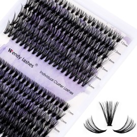 Cluster Eyelashes 30D/40D 240PCS 12-16mm Mixed Individual Lashes CC Curl 0.07mm Matte Black Cluster Eyelash Extensions Soft Lightweight Individual Lashes Cluster 3D Effect (30/40D-CC, 12-16mm Mixed)