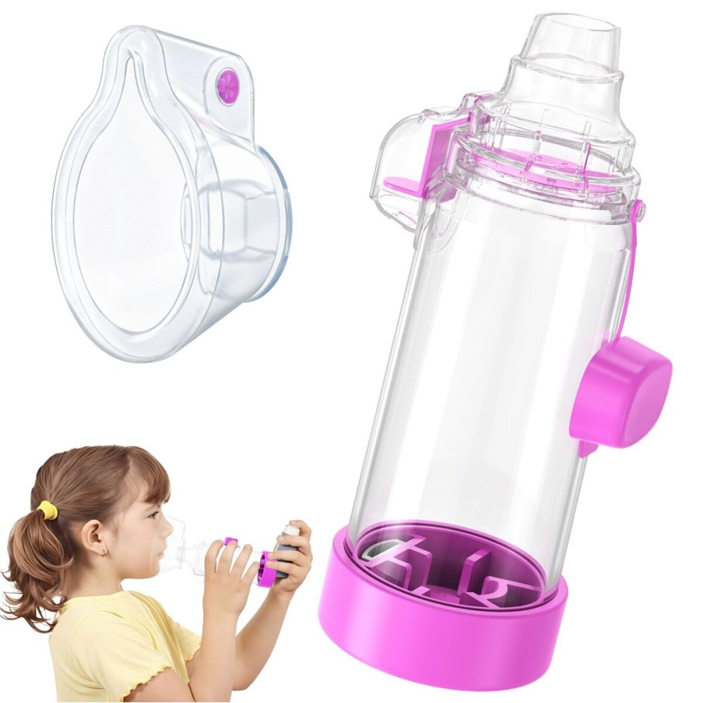 Ramixi Inhaler Spacer for Adult and Kids NESSI OTC SPACER (Purple/kids)