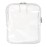 BORSALI TSA Approved Toiletry Bag - Clear Quart Size for 3-1-1 Carry On Travel - Makeup Organizer Cosmetic Pouch with Zipper - Travel Accessories - White
