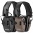 ZOHAN EM054 Electronic Ear Protection for Shooting Range with Sound Amplification Noise Reduction, Ear Muffs for Gun Range (Black&brown)