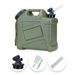 UPWOIGH Camping Water Container, 2.6 Gallon Water Containers Jug, Truly No Leakage Water Storage, Military Green Water Tank,BPA Free Portable Emergency Water Storage for Camping, Hiking