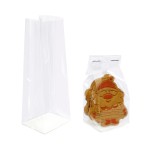 Morepack Gusseted Cellophane Bags,Flat Bottom Cellophane Bags with Paper Insert 50Pcs 2x1.5x5 Inches Biscotti Bag (Mini Size)
