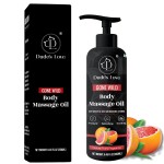 Organic - Grapefruit Full Edible Body Massage Oil - Refreshing, Calming | No Stain & Non-Sticky | with Fractionated Coconut Oil, Grapefruit & Lime Oil - 8.45 Fl Oz
