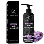 Organic - Lavender Floral Edible Full Body Massage Oil - Relaxing, Calming | No Stain & Non-Sticky |with Fractionated Coconut Oil, Orange Blossom & Lavender Oil - 8.45 Fl Oz