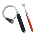 VASTOOLS Magnetic Pickup Tool Set, 10LB Extendable Magnet Stick, Flexible Magnetic Flashlight, LED Magnet Tool for Car,Household,Office,Industry and Garage